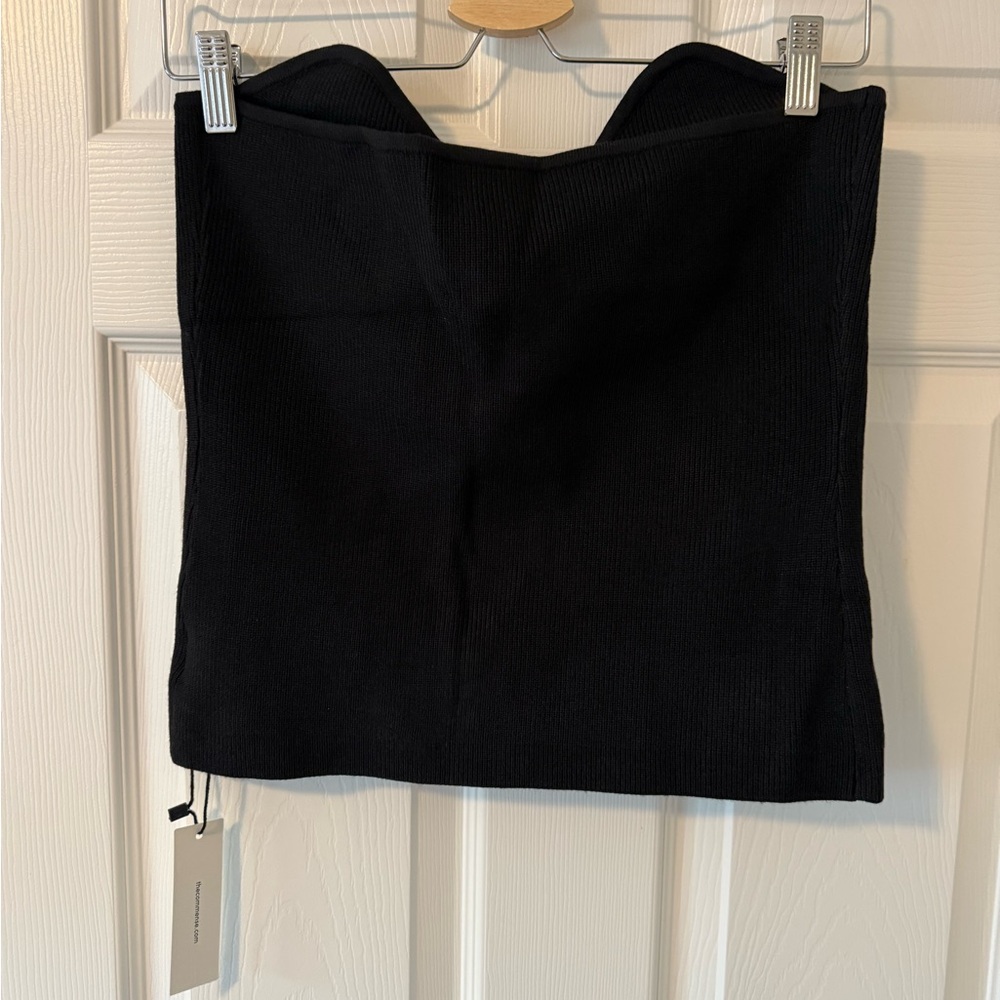 Commense Black Ribbed Top - Picture 3 of 5